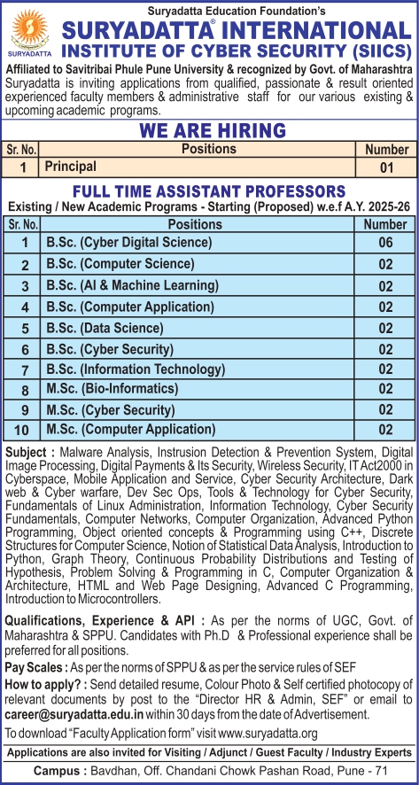 SIICS Requirement ad