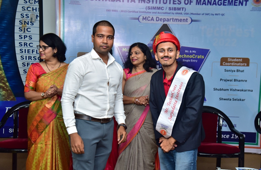 InHouse(Male) Winner of Mr & Ms.Technocrats 2022 Event