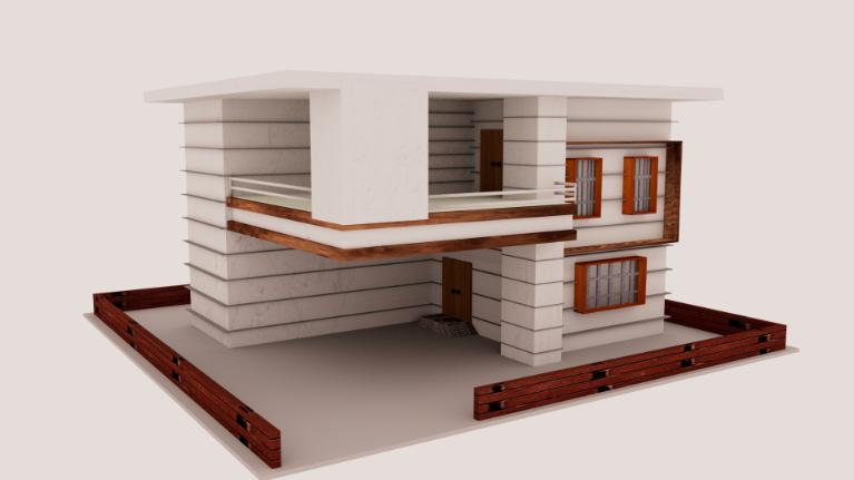 3D-House-using-proper-plan-and-reference
